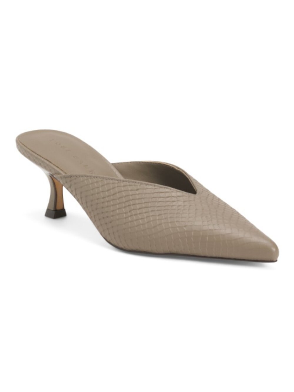 YOSI SAMRA Leather Remi Low Mule Heels